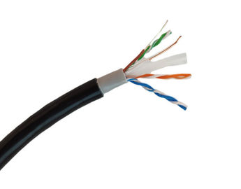 نظام الكابلات Cat5e PVC شبكة الاتصال كابل CCA / CU Conductor 0.45mm-0.51mm