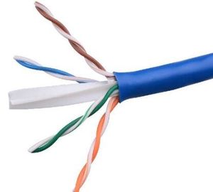 تردد 1-250MHz PVC شبكة الكابل 23AWG الملتوية زوج موصل 0.58mm